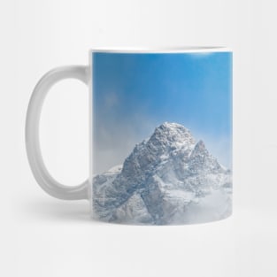 Snow winds on mountain top Mug